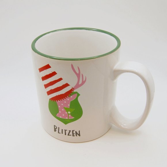 Blitzen Reindeer Holiday Coffee/Tea Mug - Picture 1 of 3